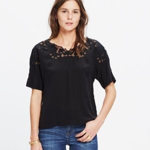 Madewell Silk calligraphy top
